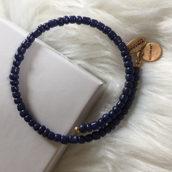 Alex and Ani Jewelry - Alex and Ani beaded blue single
